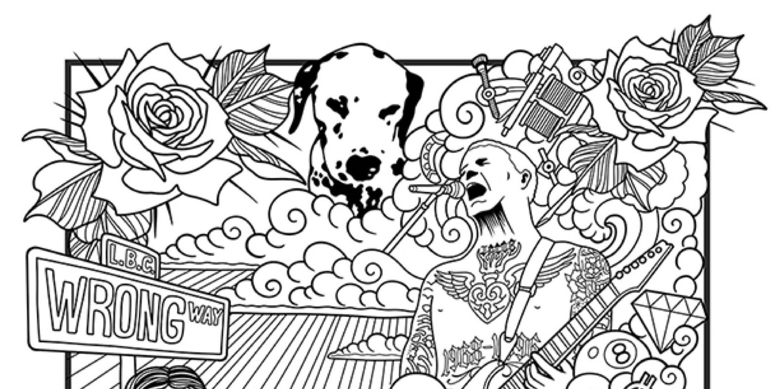 20+ Sublime Coloring Pages PNG