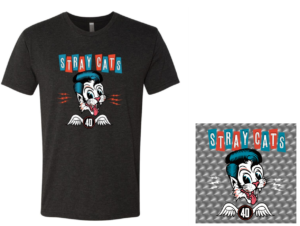Stray Cats '40' T-Shirt + LP Bundle (PRE-ORDER)