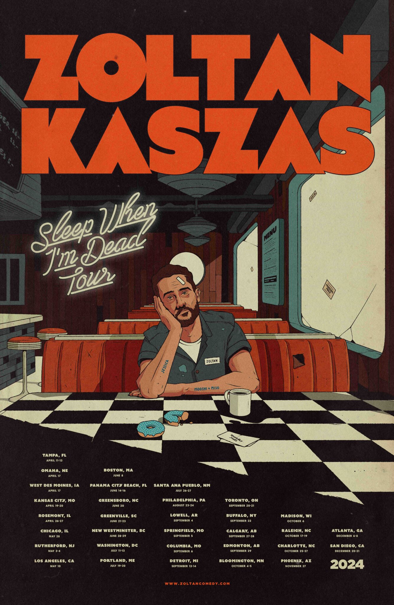 Zoltan Kaszas Announces 'Sleep When I'm Dead' Tour - Surfdog, Inc.