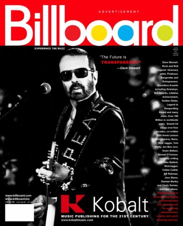 Dave Stewart on cover of July Billboard magazine